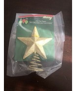 Mini Tree Topper Gold Glittery Star-Brand New-SHIPS N 24 HOURS - $19.45 CAD