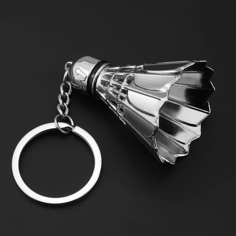 Sporting 3D-metal-Badminton Keychain Men Women Keychains Jewelry Key Chain Holde - £24.04 GBP
