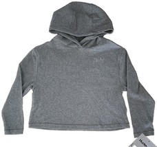 HURLEY ~ Hooded ~ Long Sleeve Shirt w/Hair Tie ~ Grey Heather ~ Girls&#39; S... - $30.00