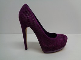 Truth or Dare by Madonna Size 8.5 M LANGLADE Purple Suede Heels New Womens Shoes - £78.06 GBP