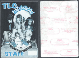 Rare TLC OTTO Cloth Staff Pass From the 1995-96 Crazy Sexy Cool Tour, Co... - £7.58 GBP
