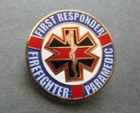 FIREFIGHTER FIRE FIGHTER EMT EMS PARAMEDIC FIRST RESPONDER LAPEL PIN 1 INCH - $5.74