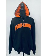 Harley-Davidson Zippered Hooded Sweatshirt, Unisex, M, Poly/Cotton Blend... - $48.02