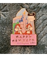 Disney Trading Pin Chipmunks Chip Dale 2011 Happy New Year Pin Limited E... - $22.48