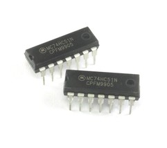 10pcs MC74hc51n Logic Circuit, 2/2-Input AND-NOR, HC-CMOS, 14 Pin, Plast... - $8.75