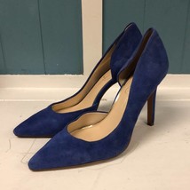 Jessica Simpson Size 8 M Purple Blue Pointed Toe D&#39;Orsay Leather Women - £39.56 GBP