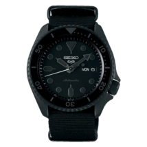 Seiko 5 Sports SKX Street Style 42.5 MM Automatic Full Black Watch - SRPD79K1 - £160.66 GBP