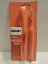 New Philips One By Sonicare Battery Powered Toothbrush Miami Coral HY1100/01 - $10.00