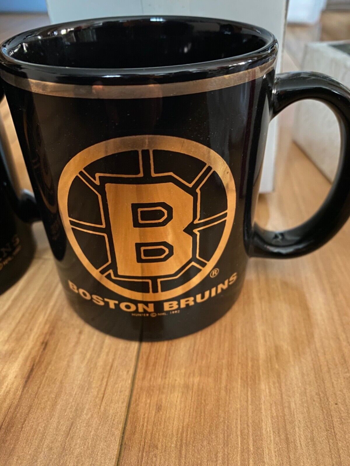 Primary image for NFL 1990 Boston Bruins Black With Gold Color Coffee Mug - NEW