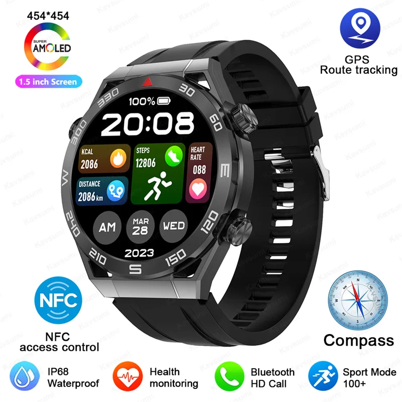 New ECG+PPG Smart Watch Men GPS Sport Track Fitness Watches Outdoor Comp... - $123.09