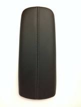 XTS 2013-2018 jet black leather center console armrest lid top. Gray sti... - $58.50