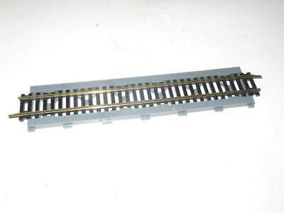 HO BRASS STRAIGHT TRACK MOUNTED ON PLATE GIRDER BRIDGE BASE- GOOD- M10 - $2.89