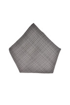 ARMANI COLLEZIONI Mens Pocket Square Knit Simple Black Size 13&quot; X 13&quot; - £23.19 GBP