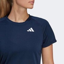 NWT Adidas Women’s Club Tennis Tee Small Collegiate Navy IA8354 AEROREADY image 4