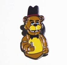 Five Nights At Freddy&#39;s Video Game Freddy with Spoon Metal Enamel Pin NEW UNUSED - £6.19 GBP