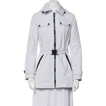 Michael Kors White Belted Quilted Coat Jacket in XS - Preowned - $99.99