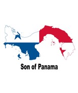 Son of Panama Panamanian Country Map Flag Poster High Quality Print - $128.74 MXN+