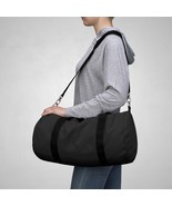 Durable Polyester Custom-Printed Duffel Bag for Travel or Gym (Black) - £54.04 GBP+