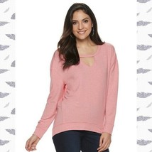 Women&#39;s Juicy Couture Long-sleeve Raglan Cutout Sweatshirt - Pink - Small S - £22.22 GBP
