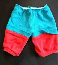 Vintage 1985 Cabbage Patch Kids Track Suit Pants #8-31 Red Teal - £19.46 GBP