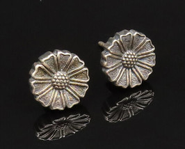 925 Sterling Silver - Vintage Oxidized Dainty Flower Stud Earrings - EG1... - $33.19