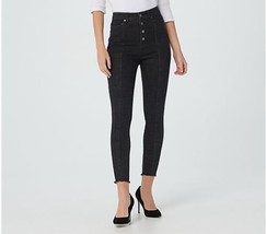 Du Jour High Rise Jeggings with Faux Button Fly (Medium Grey, Petite 6) A374144 - $23.28