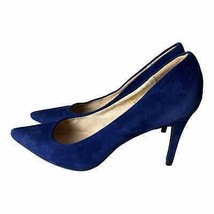 Zohar Diva Blue Suede Stiletto Heels Pump Size 38 (7.5) - £43.36 GBP