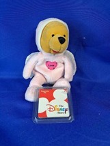 NWT DISNEY STORE EXCLUSIVE WINNIE POOH LOVE ANGEL 8&quot; PLUSH BEAN BAG TOY - £11.18 GBP