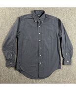 Brooks Sport Shirt Mens Small Blue Grid Check Button Down 100% Cotton Ad... - €12,80 EUR