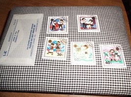 Mongolian Stamps 1984: 5 Variety Children&#39;s Year - $1.90