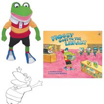 Froggy Goes to The Library Gift Set Includes Book by Jonathan London, Me... - £35.52 GBP