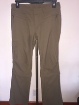 Women&#39;s Rei Rendezvous Convertible Hiking Pants / Capris Sz 8 - NYLON/SPANDEX - £29.27 GBP