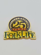 Folk Celebrating 25 Years of Folklife Vintage Enamel Pin - £15.53 GBP
