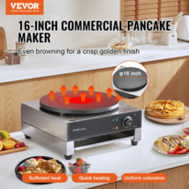 16-Inch Electric Crepe Maker Commercial Crepe Machine 1700W Non-stick - $191.06