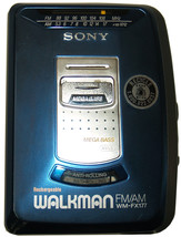 Sony WM-FX177 Blue - Cassette FM AM Walkman - Tested! - £28.53 GBP
