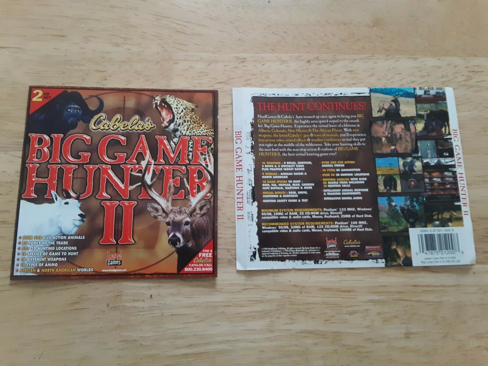 Primary image for Cabela's Big Game Hunter II 2 PC ARTWORK ONLY NO DISC