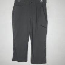 Eddie Bauer Capri Pants Womens 8 Gray Stretch Travel Outdoor Lightweight... - $25.00
