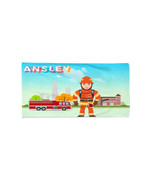 Fireman Personalized Beach Kids Towel , Summer Gift , Bath Towel, Pool t... - $31.17 CAD+