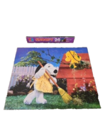 Snoopy Sweeping Broom 24 piece puzzle Woodstock Vintage Milton Bradley - $8.49 CAD