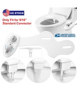 Water Bidet Non Electric Toilet Seat Attachment Dual Nozzle Self-Cleaning - £51.21 GBP