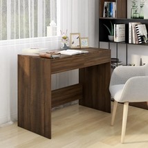  Desk Brown Oak Engineered Wood Medium Desk Rectangular Modern - $3,338.51 MXN
