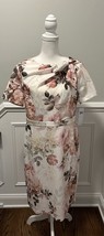 New London Times Women’s Floral Sheath Dress Ivory/Blush Size 12 Nwt - £62.94 GBP
