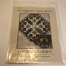 Evergreen Tree Skirt Quilt Pattern Thimbleberries 48" sq Christmas - £10.19 GBP