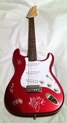 RED HOT CHILI PEPPERS  autographed  SIGNED  new  GUITAR    * proof - £526.58 GBP