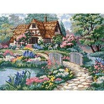 Dimensions Needlepoint Kit 16X12-Cottage Retreat Stitched In Thread (Pack of 1) - $129.74 CAD