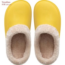 Waterproof EVA House slippers Women Coral fleece Thick sole Indoor Slippers Wome - £29.90 GBP