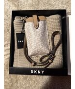 DKNY Logo Phone Crossbody &amp; Scarf Gift Set NWT – Org Prize 138.00 B2 - $79.19