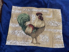 1 Vintage French Tapestry Placemat Featuring Rooster - $67.10 MXN