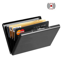 Stainless Steel Business ID Credit Card Holder Wallet Metal Box Case Block RFID - £10.27 GBP