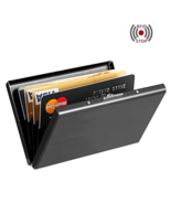 Stainless Steel Business ID Credit Card Holder Wallet Metal Box Case Blo... - £10.20 GBP